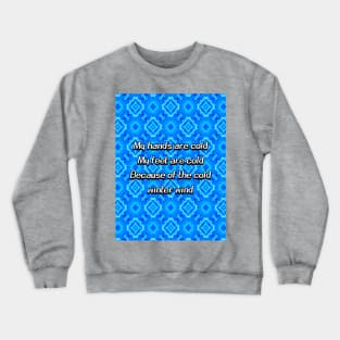 A frozen ice palace pattern. Crewneck Sweatshirt